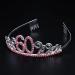 Frcolor 60th Birthday Tiara Crystal Rhinestone Women 60th Birthday Crown with Combs Silver Red - Buy Online on GoSupps.com