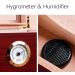 Cigar Box with Hygrometer and Humidifier Glass Sunroof Large Capacity for 25 to 50 Cigars Men's Suit Decorative Box - Buy Online on GoSupps.com