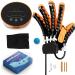 Robot Hand Glove for Stroke Finger Rehab Five-Fingers Training Rehabilitation Robot Gloves Hand Dysfunction Patient Training Device Hand Spasticity Recovery Equipment Left XL