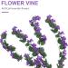 Zerodeko 3pcs Artificial Flowers Plant Home Decor Vines with Flowers Wedding Decoration Greenery Garland Silk Flowers Fake Flowers Wreath Hanging Flowers Decorate Purple Flower Arrangement - Buy Online on GoSupps.com