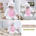 Doladola Baby Animal Hooded Onesie Romper | Toddler Jumpsuit Autumn Winter Outfit 3-6 Months | White Rabbit Design - Buy Online on GoSupps.com