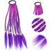 minkissy Wig Ponytail Hairpiece Braid Crochet Hair Extensions Ponytail Hair Extension Hair Accessories for Women Braids Girl Hair Braided Miss Hairpin Purple Photo High Temperature Wire 35X6X1CM Purple - Buy Online on GoSupps.com