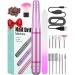 Best Gift Electric Nail Drill Kit  USB Manicure Pen Sander Polisher with 11 Pieces Changeable Drills and Sand Bands for Exfoliating  Polishing  Nail Removing  Acrylic Nail Tools Purple