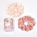 XL Big Silk Scrunchies Hair Ties for Women - CEELGON Oversized Pink Satin Silk Scrunchie 4 Pack - Extra Large Jumbo Soft Champagne Chiffon - Ideal for Thick Hair (Pink Champagne) - Buy Online on GoSupps.com