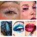 8 Color Body Glitter - Silver & White Self Adhesive Gel | Long-Lasting Cosmetic Glitter for Face Hair Eyes Lips & Nails - Perfect for Festivals & Raves | 46g - Buy Online on GoSupps.com