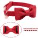Dogwong Adjustable Red Dog Collar with Removable Fly - Perfect Gift for Small & Medium Dogs | Comfortable & Stylish Pet Accessory - Buy Online on GoSupps.com