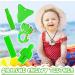 5Pcs Green Sensory Chew Necklace for Kids - Food Grade Silicone Teether Toy for Autism, Anxiety, Biting Needs - Buy Online on GoSupps.com