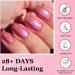 Holographic Pink Nail Polish - Magic Rainbow Effect Glitter Nail Polish - Laser Gorgeous Glossy Nail Varnish - Light Purple Shining Sparkling for Four Seasons Salon Nail Art Diy Home - Buy Online on GoSupps.com