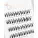 Onlyall Lash Clusters 60 Cluster Lashes DIY Eyelash Extensions Individual Lashes Natural Look Strip Lashes Extension False Eye Lashes H-46 H-46(12MM)