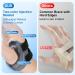 Velpeau CMC Thumb Brace for Osteoarthritis - Shape-Memory Splint for Basal Thumb Pain Relief | CMC Joint Stabilizer - Small Black Left Hand - Unisex Support - Buy Online on GoSupps.com