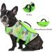 Hawaiian Style Ripstop Dog Life Jacket - Floral Green Small | Reflective & Adjustable Swimming Vest with Handle - for Small/Medium/Large Dogs | Pet Safety Life Preserver for Boating & Swimming - Buy Online on GoSupps.com