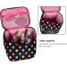 HQdeal Cute Polka Dots Makeup & Toiletry Bag - Black | Stylish Cosmetic Bag for Travel - Ideal for International Shipping - Buy Online on GoSupps.com
