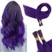 Runature purple extensions bonding real hair 45cm i tip hair extensions real hair hot pink keratin hair recovery real hair 25 strand 25g 18 inch 45cm itip#purple