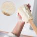 Natural Exfoliating Loofah Bath Brush on Stick - 9.4 Wooden Handle Tubular Sponge Back Scrubber for Men & Women - Buy Online on GoSupps.com
