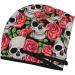 Skull and Roses Microfiber Hair Towel - Soft Super Absorbent Quick Dry Cap for Long Curly & Thick Hair - Buy Online on GoSupps.com