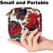Colorful Rooster Tiger Rose Napkin Storage Bag | Portable Zippered Pouch for Women & Teen Girls - Buy Online on GoSupps.com