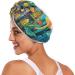 Beautiful Mushroom Houses Hair Towel 2 Pack | Super Absorbent Quick Dry Hair Turbans for Women & Girls - Buy Online on GoSupps.com