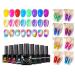 Stylish Gel Polish | Beginners Nail Gel | Glitter Nail Polish Neon Cat Eye Gel Polish Magnetic Cat Eye Gel Polish UV Gel Nail Polish Sparkling Gel Polish High Gloss Gel Polish Perfect Use for Nai