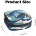 Marble Multicoloured Sanitary Napkin Storage Bag Zipper | Menstrual Cup Pouch for Girls, Women, Ladies | Feminine Period Pads Holder - Buy Online on GoSupps.com