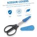 Coophya 2-Part Scissors Set | Leather Protection & Bling Accessories | Scissor Sheaths for Belt & Pocket | Trim Tool Covers 6.4x2.5cm - Blue - Buy Online on GoSupps.com