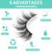 20 Pairs Magefy Handmade Faux Mink Eyelashes - Natural Look, 4 Styles, Fluffy False Lashes Pack - Green - Buy Online on GoSupps.com