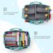 FINPAC Large Craft Storage Tote Bag | Multi-Pocket Scrapbooking Carrying Case | Sewing & Art Supplies Organizer (Emerald Illusions) - Buy Online on GoSupps.com