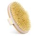 Bilione dry brush natural bristle back brush body brush peeling brush massage brush is used to improve blood circulation to regulate the lymph function against cellulite elliptical