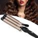 Buy 3 Barrel Curling Iron - Adjustable Temperature Ceramic Hair Waver for All Hair Types - Gold 22mm - Ideal for Home & Salons - International Shipping Available - Buy Online on GoSupps.com