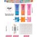 EBANKU 3Pcs Face Glitter Gel Set - Mermaid Sequins Chunky Glitter Liquid with Brushes - Festival Party Makeup Decoration - Blue/Orange/Pink - Buy Online on GoSupps.com