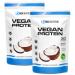 Vegan protein coconut 2x 900gr - 4K vegan protein powder - of course delicious in taste - vegetable protein without lactose & without soy - bios nutrition (made in germany) coconut 1.8 kg (2 pack)