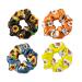 WIRESTER Satin Hair Scrunchies Set - Sunflowers Daises Pattern | Soft Silk Hair Ties for Women Girls - Buy Online on GoSupps.com