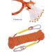 X XBEN Orange Static Rock Climbing Rope - 1/3 Inch x 32 Feet | Outdoor Climbing, Ice Climbing, Fire Rescue, Parachute | Available in Various Lengths - Buy Online on GoSupps.com