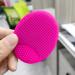 Silicone Facial Cleaning Brush Set - 2 Pack Face Scrubber for All Skin Types | Peeling & Makeup Tool (Rose + Light Green) - Buy Online on GoSupps.com