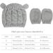 XYIYI Newborn Baby Winter Beanie Hat Mitten Set - Unisex Infant Toddler Knitted Gloves & Hat Set, Grey, 0-3 Months - Buy Online on GoSupps.com
