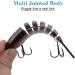 5pcs Segmented Multi Jointed Swimbaits for Bass Trout | Slow Sinking Bionic Hard Bait for Freshwater Saltwater Fishing - 3.94 inch, 0.5oz - Buy Online on GoSupps.com