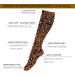Compression Socks 15-25 mmHg (4 Pairs) Leopard Print - Ideal for Nurses, Youth, Running, Travel - Buy Online on GoSupps.com