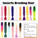 Imierfa White Jumbo Kanekalon Braiding Hair Extensions 24 Inch - 3PCS | Box Braids & Twists | Color White 24 - Buy Online on GoSupps.com