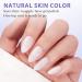 Buy Bartbox Short Almond Press on Nails - Full Cover White Nail Tips for Soft Gel Extensions | Pre-Designed Gel Nails - Buy Online on GoSupps.com