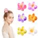 6 pieces flowers hair clip large 8cm hair clips women for thick hair thin hair slipproof hair jaw clips hair styling accessories for women girls colorful