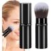 eizliyorum Makeup Brush for Foundation - Telescopic Small Cosmetics Brushes Portable Powder Brushes Soft Face Makeup Brush for Sunscreen Bronzing Powder Black - Buy Online on GoSupps.com