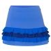 Sportkind Girls & Women Tennis Padel Hockey Golf Ruffle Skirt with Inner Pants Skort 116 Cornflower Blue Mixed