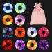 12PCS LED Hair Scrunchies URSMART Light up Scrunchies with Gift Bage Glow in the Dark Hair Scrunchies Multi Light Modes for Girls Glow Party Christmas Hair Accessories