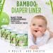 Disposable Cloth Diaper Bamboo Liners  4 Rolls  Fragrance Free & Chlorine Free  Compostable  Dye Free Flushable Biodegradable Viscose Bamboo Liners for Cloth Diaper 100 Each Sheets for 4 Rolls - Buy Online on GoSupps.com