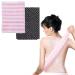 2 Piece Body Scrubber Japanese exfoliating Towel exfoliating Towel Pink Grey Unisex