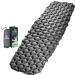 HiHiker Camping Sleeping Pad Ultralight Backpacking Air Mattress w/Compact Carrying Bag Sleeping Mat for Hiking Traveling & Outdoor Activities. (Gray) Grey