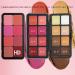  JIEBWCHA Cream Blush Palette - 16 Colors: High-Illumination Cream Blush Bronzer Waterproof Cheek Contour for Women Girls Travel Parties Weddings Special Occasions - Buy Online on GoSupps.com