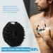 Silicone Body Scrubber with Non-Slip Handle - Travel Friendly Shower & Body Wash Scrubber (Black) | International Shipping - Buy Online on GoSupps.com