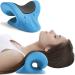 Anzorhal neck massage device Neck-shoulder massage pillow cervical traction device pain relief head neck for neck pain (blue)
