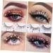Healeved 4 Pairs Sequin False Eyelashes Sequins Lash Extensions Butterflies Sequins Lashes False Sequins Eyelashes Fake Eyelashes Colored Eyelashes Butterflies Eyelashes Glitter Eyelashes - Buy Online on GoSupps.com