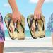 Mnsruu Vintage World Map Watercolor Flip Flops - Stylish XXL Sandals for Men & Women | Perfect Home Spa & Travel Slippers - Buy Online on GoSupps.com